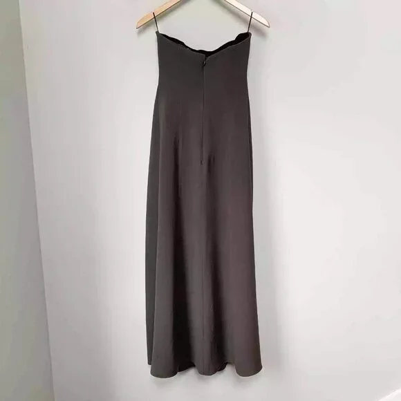 Giorgio Armani Silk Formal Gown Dark Grey Prom Homecoming Dress Dresses